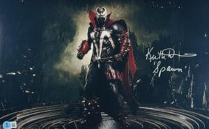 KEITH DAVID SIGNED SPAWN 11X17 PHOTO MORTAL KOMBAT 11 AUTOGRAPH BAS 934