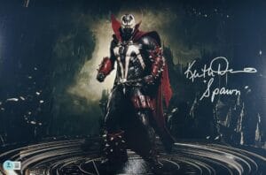 KEITH DAVID SIGNED SPAWN 11X17 PHOTO MORTAL KOMBAT 11 AUTOGRAPH BAS 930