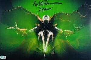 KEITH DAVID SIGNED SPAWN 11X17 PHOTO MORTAL KOMBAT 11 AUTOGRAPH BAS 963