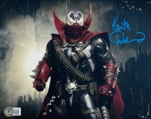 KEITH DAVID SIGNED SPAWN 8X10 PHOTO MORTAL KOMBAT 11 AUTOGRAPH BAS 947