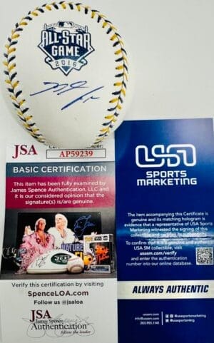 NOLAN ARENADO SIGNED 2016 ALL STAR LOGO BASEBALL CARDINALS AUTOGRAPH JSA 239