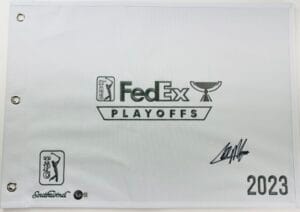 COLLIN MORIKAWA SIGNED 2023 FEDEX PLAYOFFS PIN FLAG AUTOGRAPH BAS 2024 PGA K50