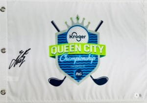 LYDIA KO SIGNED KROGER QUEEN CITY CHAMPIONSHIP FLAG LPGA 2024 AUTOGRAPH BAS K15