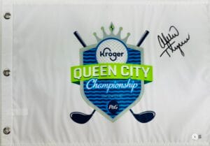 LEXI THOMPSON SIGNED KROGER QUEEN CITY CHAMPIONSHIP GOLF FLAG AUTOGRAPH BAS K09