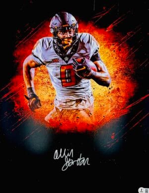 OLLIE GORDON SIGNED OKLAHOMA STATE COWBOYS 16X20 PHOTO AUTOGRAPH BAS J325