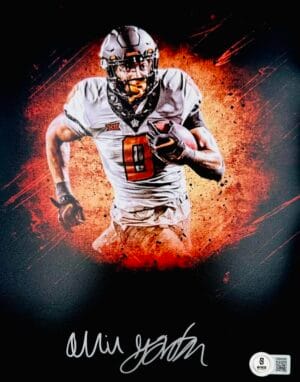 OLLIE GORDON SIGNED OKLAHOMA STATE COWBOYS 8X10 PHOTO AUTOGRAPH BAS J385