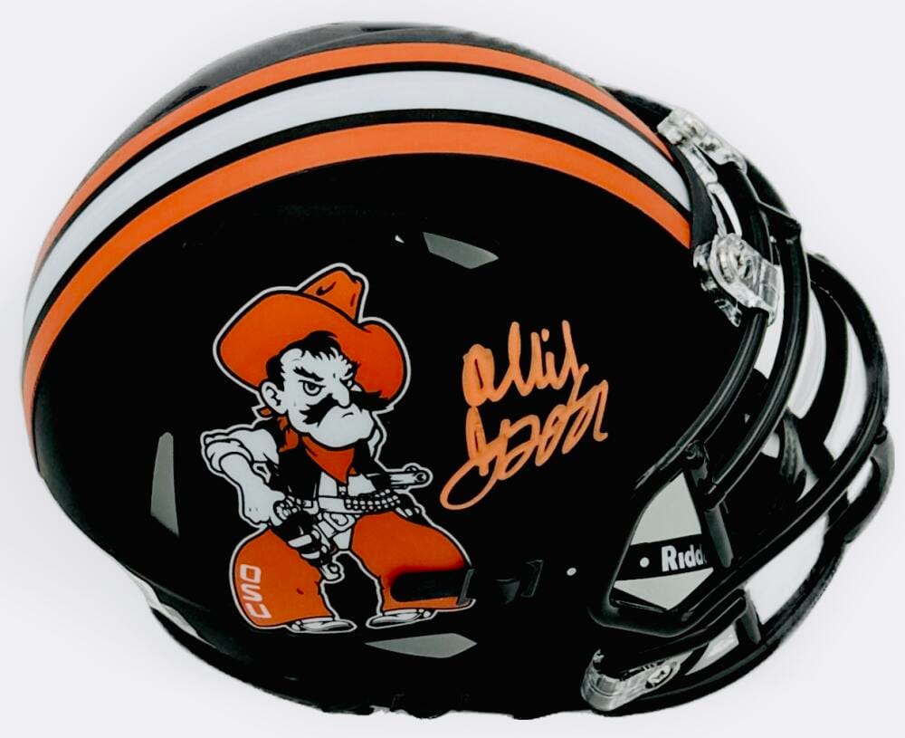 OLLIE GORDON SIGNED OKLAHOMA STATE COWBOYS MINI HELMET AUTOGRAPH BAS J490
