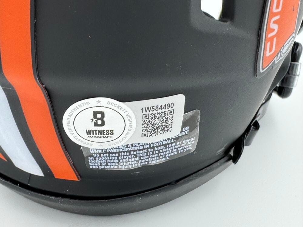 Ollie Gordon Signed Oklahoma State Cowboys Mini Helmet Autograph Bas J490 - Image 2