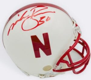 MIKE ROZIER SIGNED NEBRASKA CORNHUSKERS MINI HELMET BIG RED HEISMAN AUTOGRAPH J2