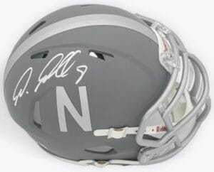 AMEER ABDULLAH SIGNED NEBRASKA CORNHUSKERS SLATE MINI HELMET RAIDERS AUTOGRAPH K1