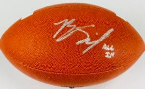 RYAN SILVERFIELD SIGNED OFFICIAL SIZE NIKE FOOTBALL MEMPHIS TIGERS BECKETT BAS K06