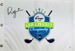 RUONING YIN SIGNED KROGER QUEEN CITY CHAMPIONSHIP FLAG 2024 AUTOGRAPH BAS K06