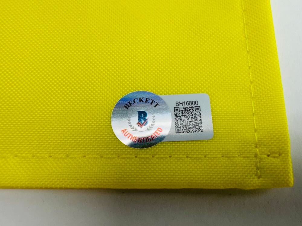 Rose Zhang Signed 2023 Augusta Masters Flag National Amateur Autograph Bas K00 - Image 2