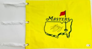 ROSE ZHANG SIGNED 2023 AUGUSTA MASTERS FLAG NATIONAL AMATEUR AUTOGRAPH BAS K01
