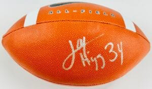 JAY HIGGINS SIGNED OFFICIAL SIZE NIKE FOOTBALL IOWA HAWKEYES AUTOGRAPH COA K1