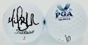 MICHAEL BLOCK SIGNED 2024 PGA CHAMPIONSHIP GOLF BALL VALHALLA 2023 OAK HILL K1