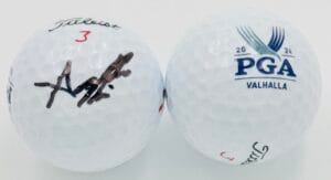AARON RAI SIGNED 2024 PGA CHAMPIONSHIP GOLF BALL VALHALLA AUTOGRAPH COA K1