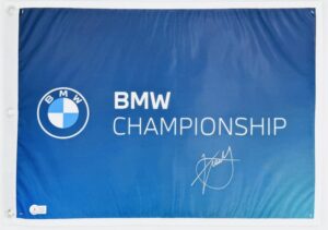 XANDER SCHAUFFLE SIGNED BMW CHAMPIONSHIP GOLF FLAG 2024 PGA AUTOGRAPH BAS J84