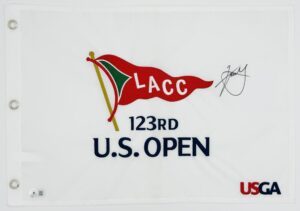 XANDER SCHAUFFELE SIGNED 2023 U.S. OPEN FLAG AUTOGRAPH 2024 PGA CHAMPIONSHIP K81