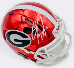 KIRBY SMART SIGNED GEORGIA BULLDOGS FOOTBALL MINI HELMET AUTOGRAPH BAS J36