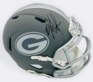 KIRBY SMART SIGNED GEORGIA BULLDOGS SLATE MINI HELMET AUTOGRAPH BECKETT BAS K39