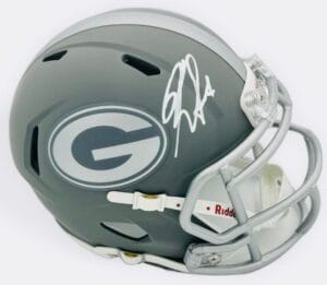 KIRBY SMART SIGNED GEORGIA BULLDOGS SLATE FOOTBALL MINI HELMET AUTOGRAPH BAS K40