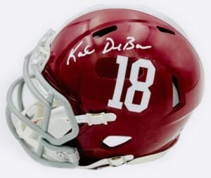 KALEN DEBOER SIGNED ALABAMA CRIMSON TIDE SIGNED MINI HELMET AUTOGRAPH BAS K43