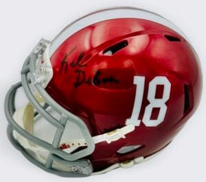 KALEN DEBOER SIGNED ALABAMA CRIMSON TIDE SIGNED MINI HELMET AUTOGRAPH BAS K45