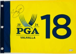 JASON DAY SIGNED 2024 PGA CHAMPIONSHIP GOLF FLAG U.S. OPEN AUTOGRAPH BAS K48