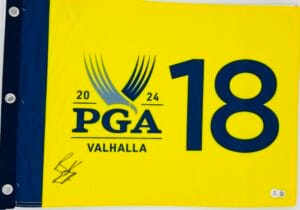 BROOKS KOEPKA SIGNED 2024 PGA CHAMPIONSHIP GOLF FLAG VALHALLA AUTOGRAPH BAS K89