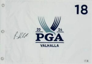 BROOKS KOEPKA SIGNED 2024 PGA CHAMPIONSHIP GOLF FLAG VALHALLA AUTOGRAPH BAS J86