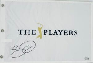JASON DAY SIGNED THE PLAYERS TOURNAMENT GOLF PIN FLAG AUTOGRAPH BECKETT BAS J47