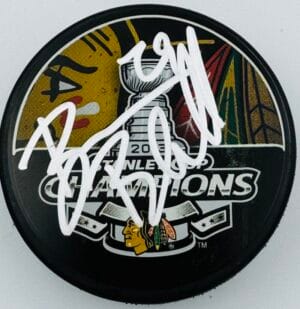 BRIAN BICKELL SIGNED CHICAGO BLACKHAWKS 2013 STANLEY CUP CHAMPIONS PUCK J5