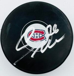 JIRI SEKAC SIGNED MONTREAL CANADIENS HOCKEY PUCK CZECH REPUBLIC AUTOGRAPH COA J1
