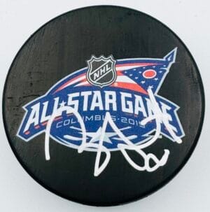 RYAN SUTER SIGNED 2015 ALL STAR GAME HOCKEY PUCK PREDATORS MINNESOTA WILD AUTOGRAPH J4