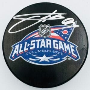 JAKUB VORACEK SIGNED 2015 ALL STAR GAME HOCKEY PUCK COLUMBUS BLUE JACKETS COA J3