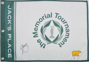 XANDER SCHAUFFELE SIGNED THE MEMORIAL TOURNAMENT GOLF FLAG BRITISH OPEN BAS K99