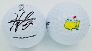 HIDEKI MATSUYAMA SIGNED AUGUSTA MASTERS LOGO GOLF BALL BRITISH OPEN AUTOGRAPH J1