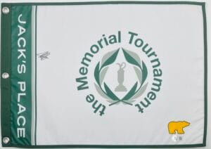 COLLIN MORIKAWA SIGNED L/E THE MEMORIAL TOURNAMENT GOLF FLAG AUTOGRAPH BAS J29