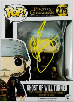 ORLANDO BLOOM SIGNED GHOST OF WILL TURNER FUNKO PIRATES OF THE CARIBBEAN BAS 877