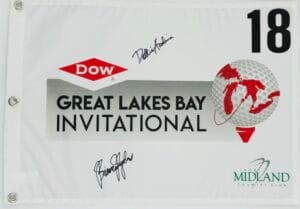 DOTTIE ARDINA BIANCA PAGDANGANAN SIGNED DOW CHAMPIONSHIP LPGA GOLF FLAG K1