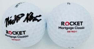 NICK BIENZ SIGNED ROCKET MORTGAGE CLASSIC GOLF BALL GOLF GALAXY PGA AUTOGRAPH K1