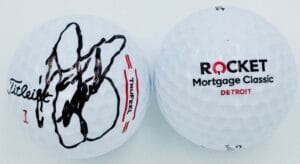 2023 WINNER RICKIE FOWLER SIGNED ROCKET MORTGAGE CLASSIC GOLF BALL AUTOGRAPH K4