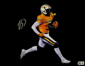 LUTHER BURDEN SIGNED 11X14 PHOTO MISSOURI TIGERS MIZZOU AUTOGRAPH BAS J641