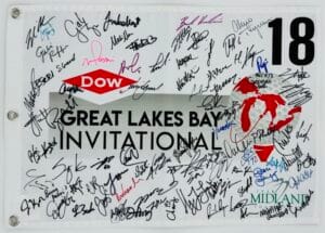 2024 FIELD SIGNED DOW CHAMPIONSHIP LPGA GOLF FLAG ROSE ZHANG CHARLEY HULL K1