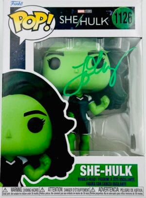 TATIANA MASLANY SIGNED SHE-HULK FUNKO POP 1126 SHE HULK AUTOGRAPH BAS MARVEL 899