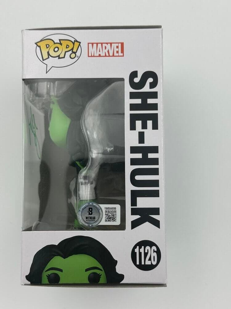 Tatiana Maslany Signed She-Hulk Funko Pop 1126 She Hulk Autograph Bas Marvel 899 - Image 2