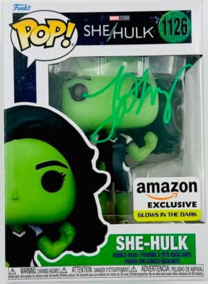 TATIANA MASLANY SIGNED SHE-HULK FUNKO POP 1126 SHE HULK AUTOGRAPH BAS MARVEL 906