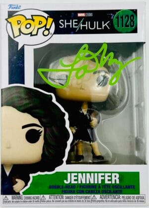 TATIANA MASLANY SIGNED JENNIFER FUNKO POP 1128 SHE-HULK AUTOGRAPH BAS MARVEL 908