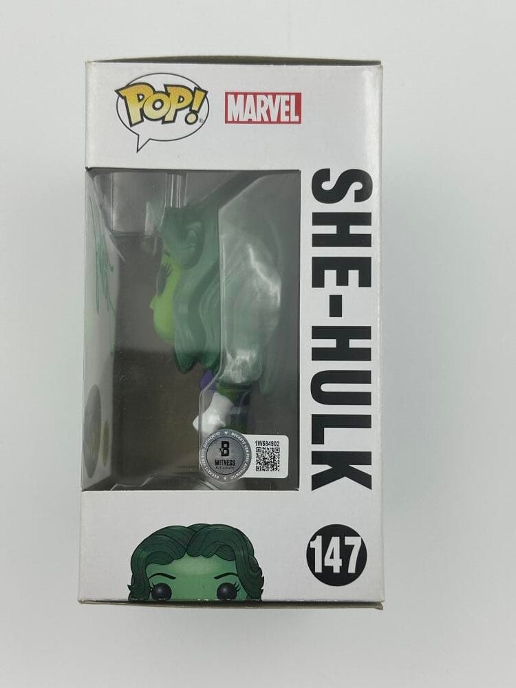 Tatiana Maslany Signed She-Hulk Funko Pop 147 Comikaze Autograph Marvel Bas 902 - Image 2
